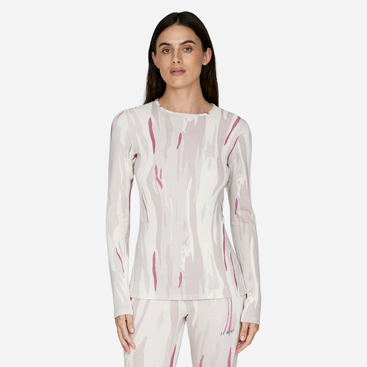 le bent heavyweight grid fleece crew women’s base layer