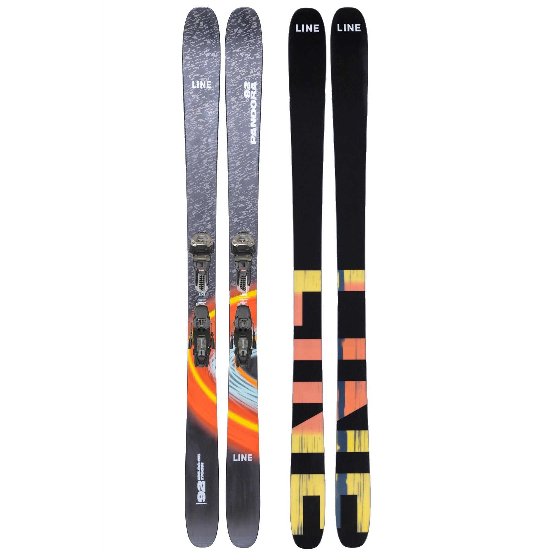 line pandora 92 skis with quikclik bindings 2026