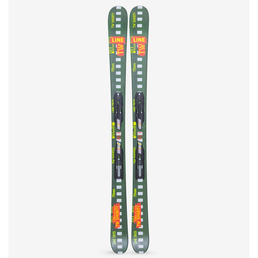 line wallisch shorty kids’ skis with fdt 4.5 bindings