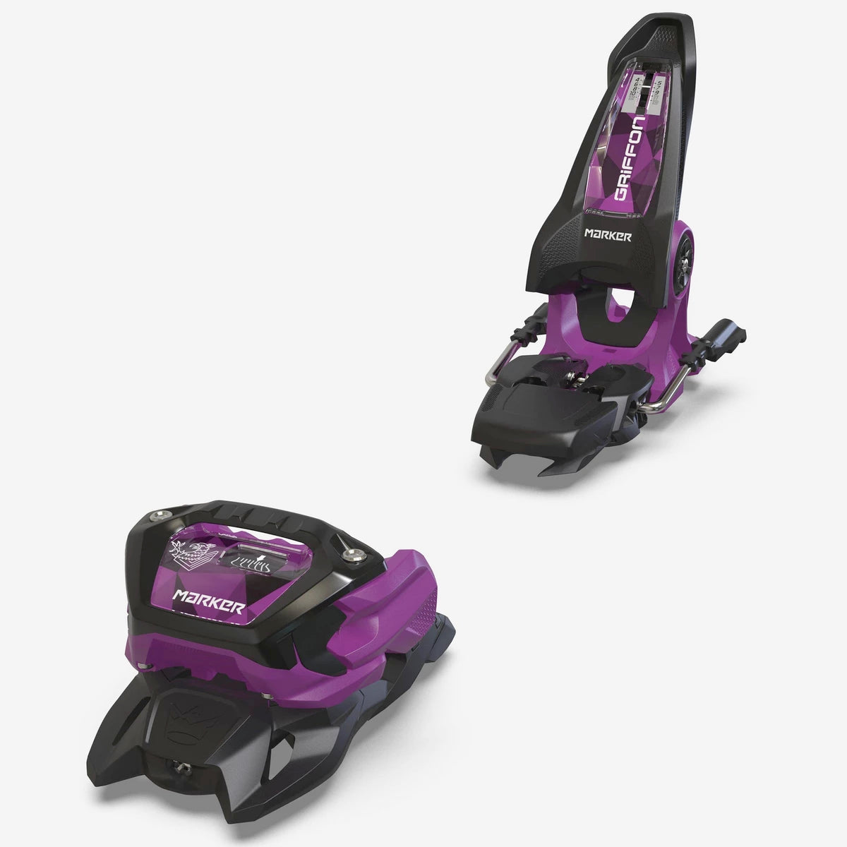 marker griffon 13 id ski bindings-color-black-purple