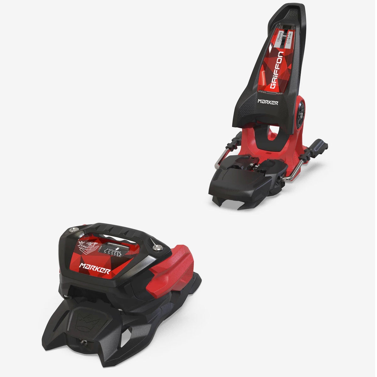 marker griffon 13 id ski bindings-color-black/red