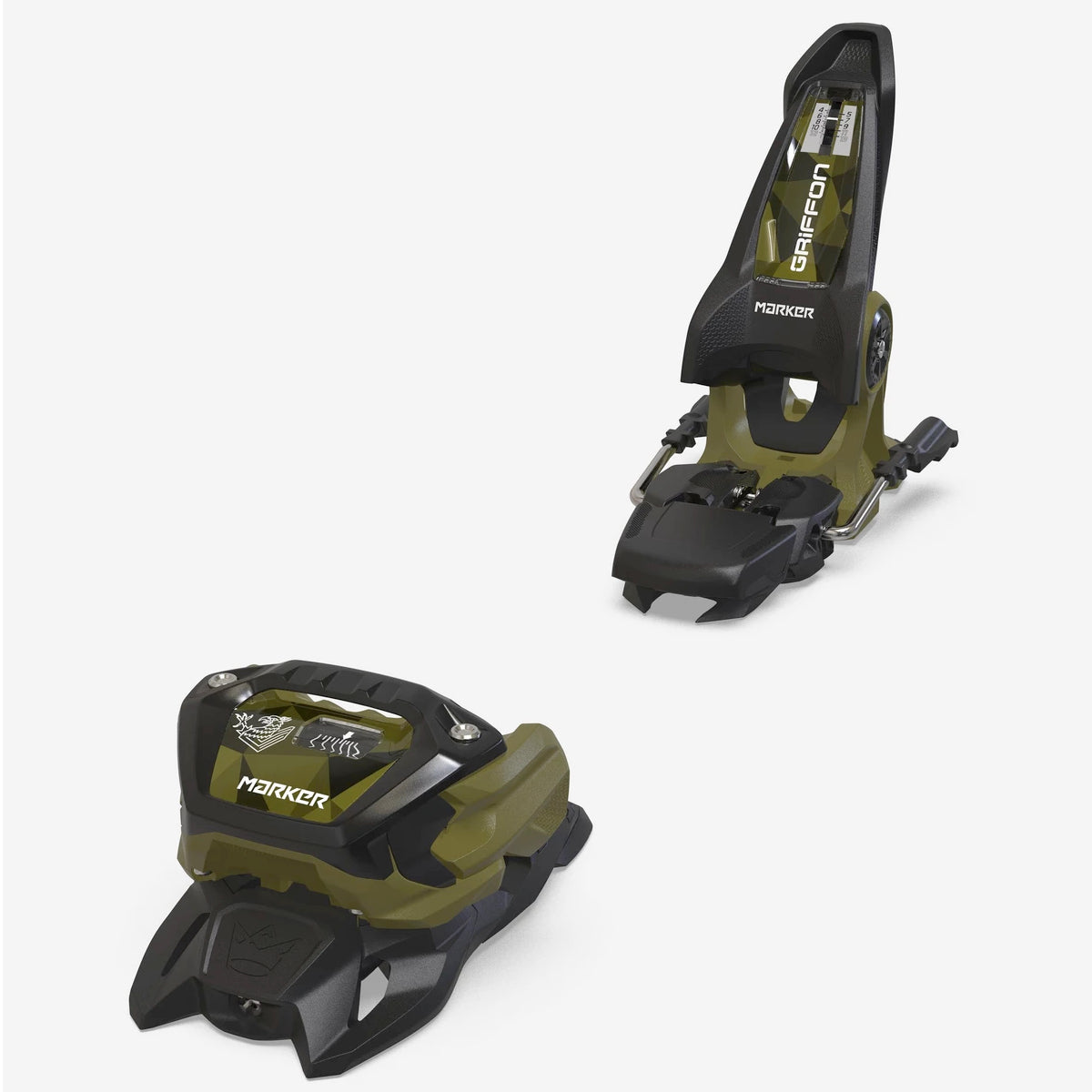 marker griffon 13 id ski bindings-color-olive green