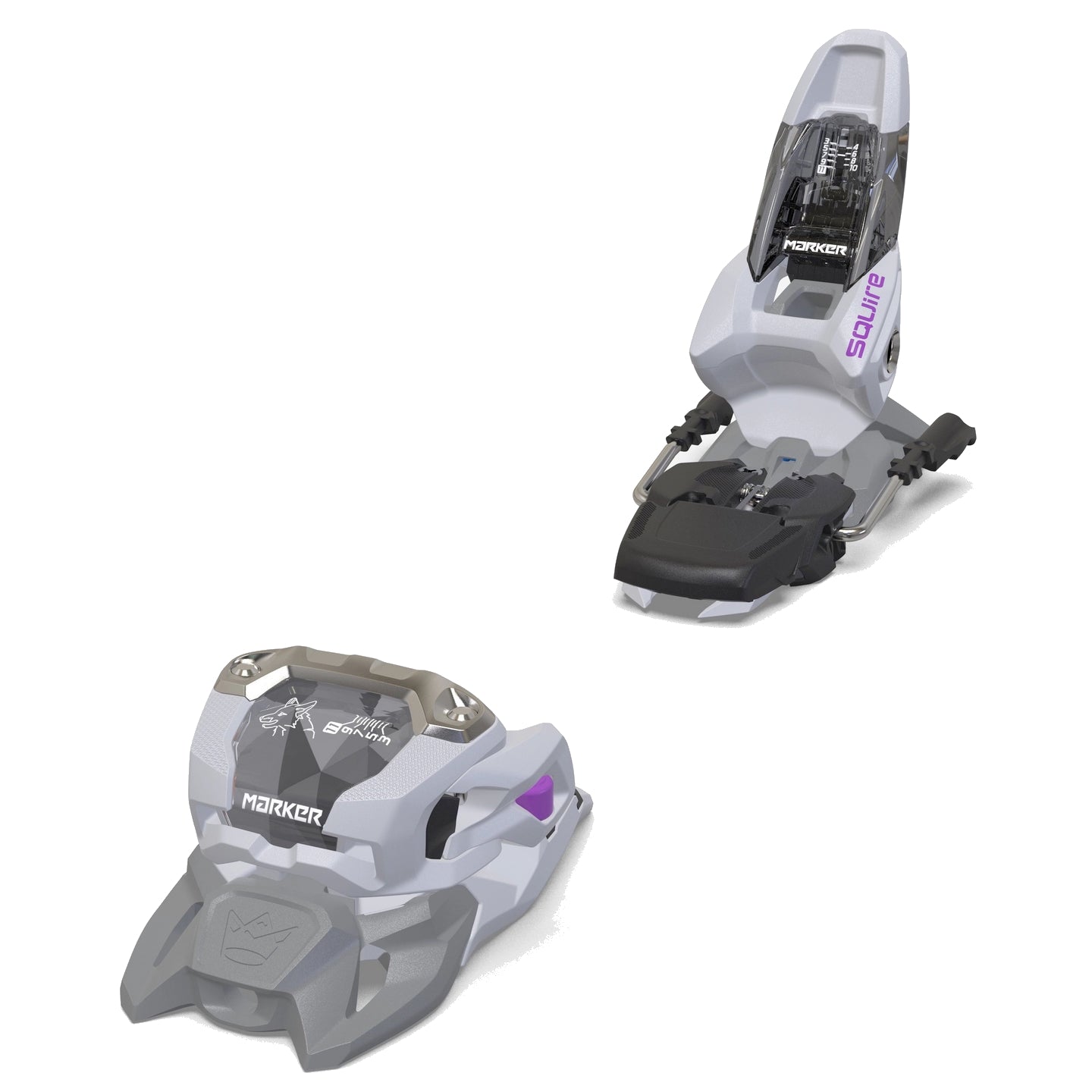 marker squire 11 ski bindings 2026-color-grey/purple