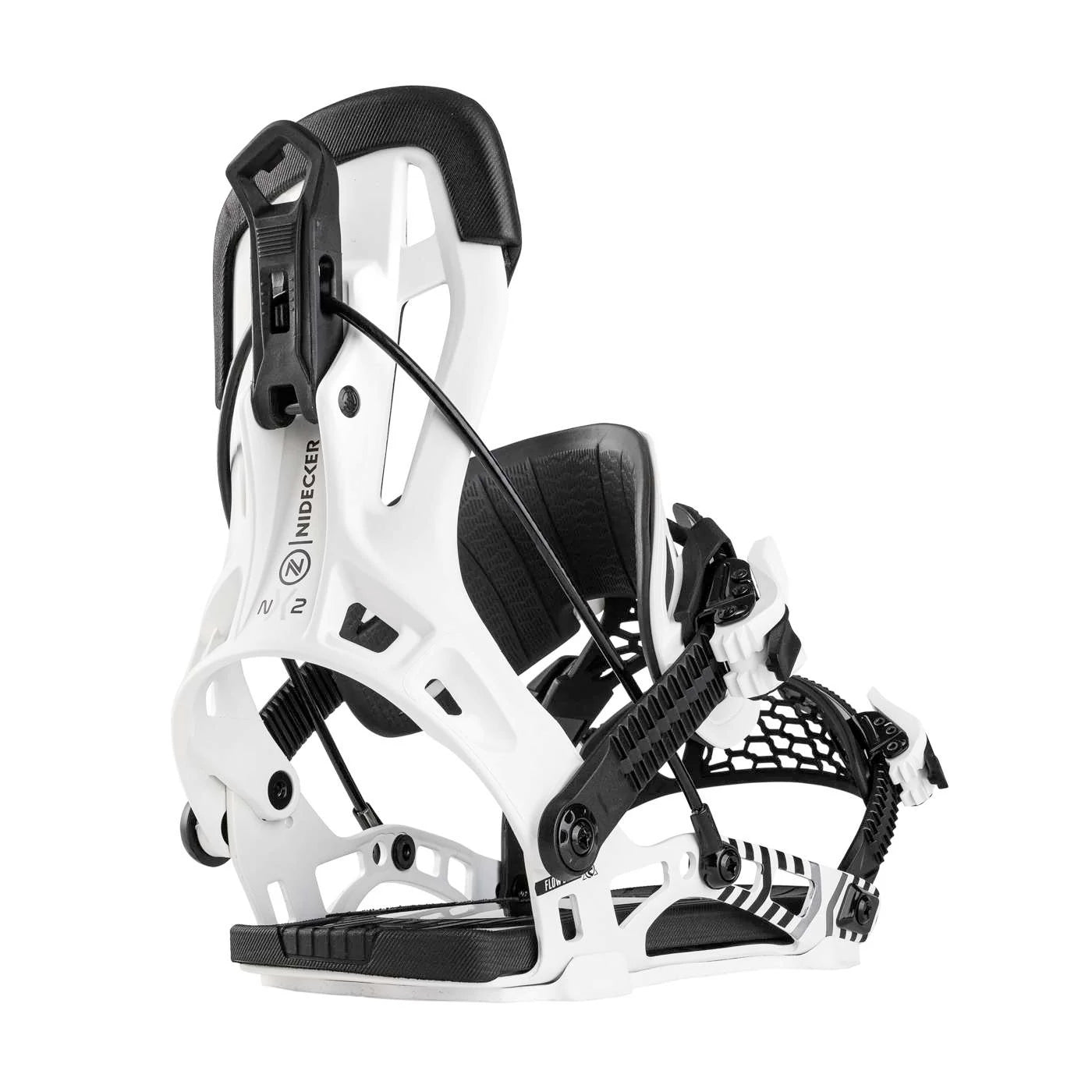 nidecker flow nx2 hybrid snowboard bindings 2026-color-white