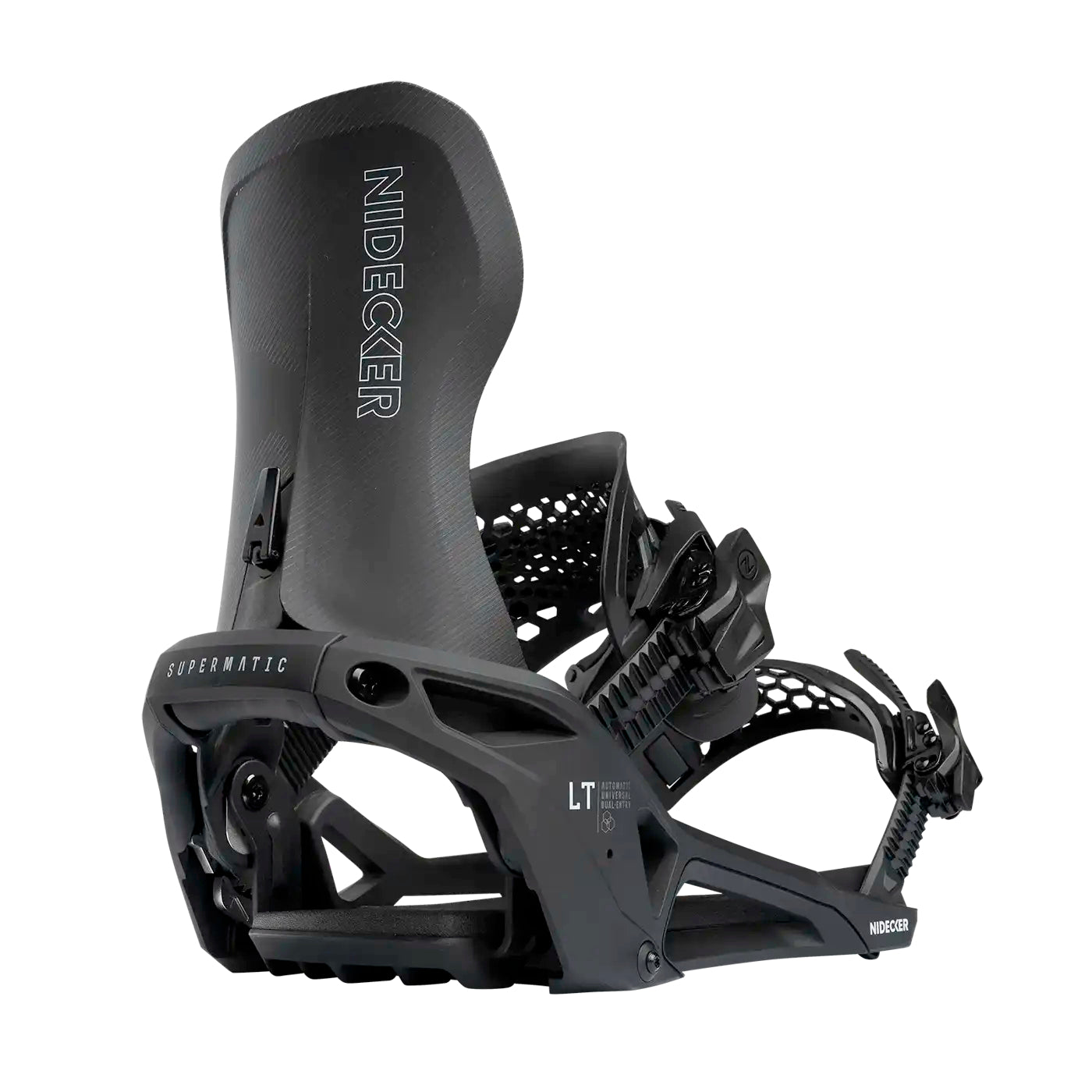 nidecker lt supermatic snowboard bindings-color-black