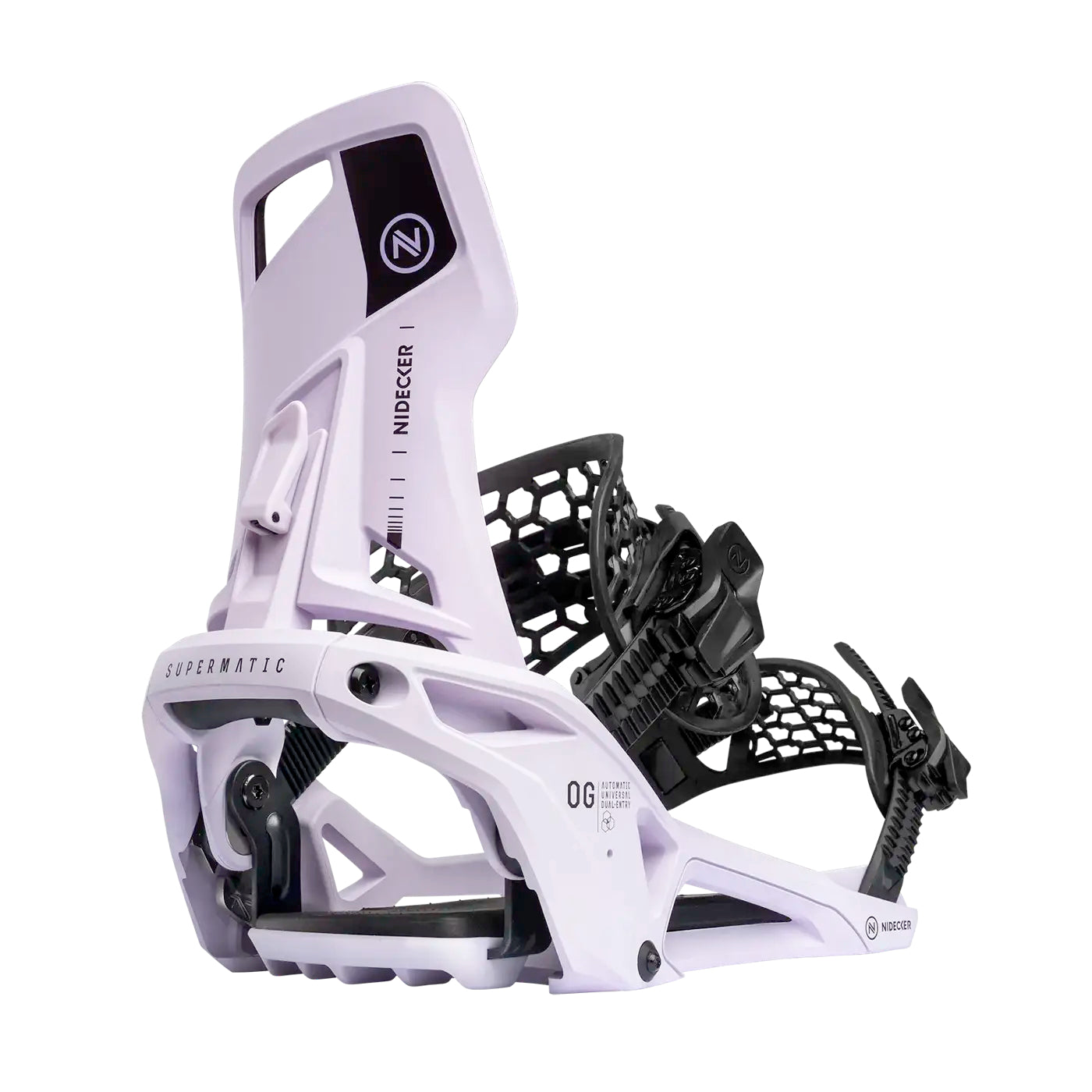 nidecker og supermatic snowboard bindings-color-heather