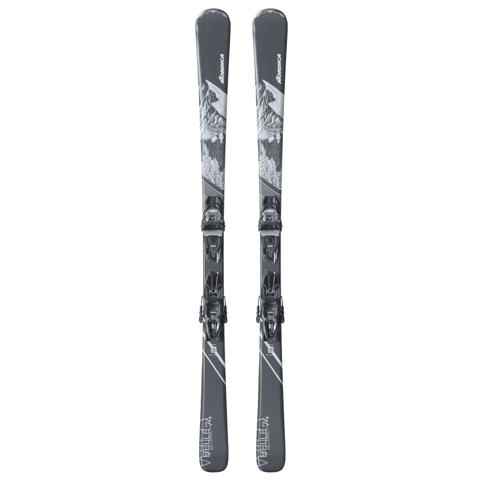 nordica wild belle 74 women’s skis with tp2 compact 10 fdt
