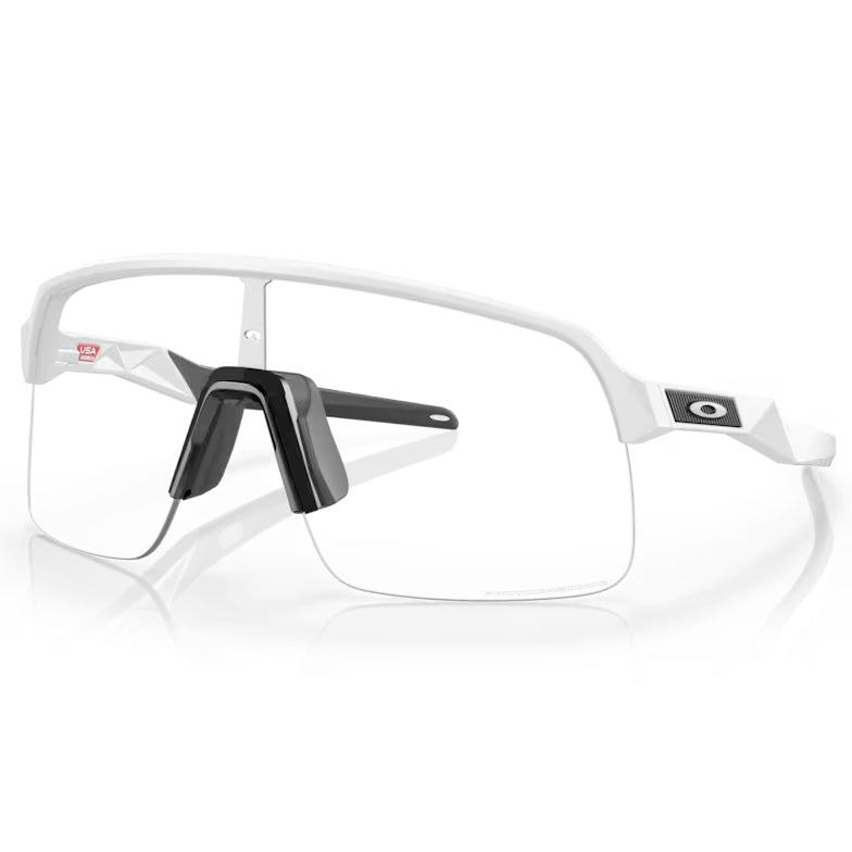 oakley sutro lite photochromic sunglasses-color-matte white | clear photochromic