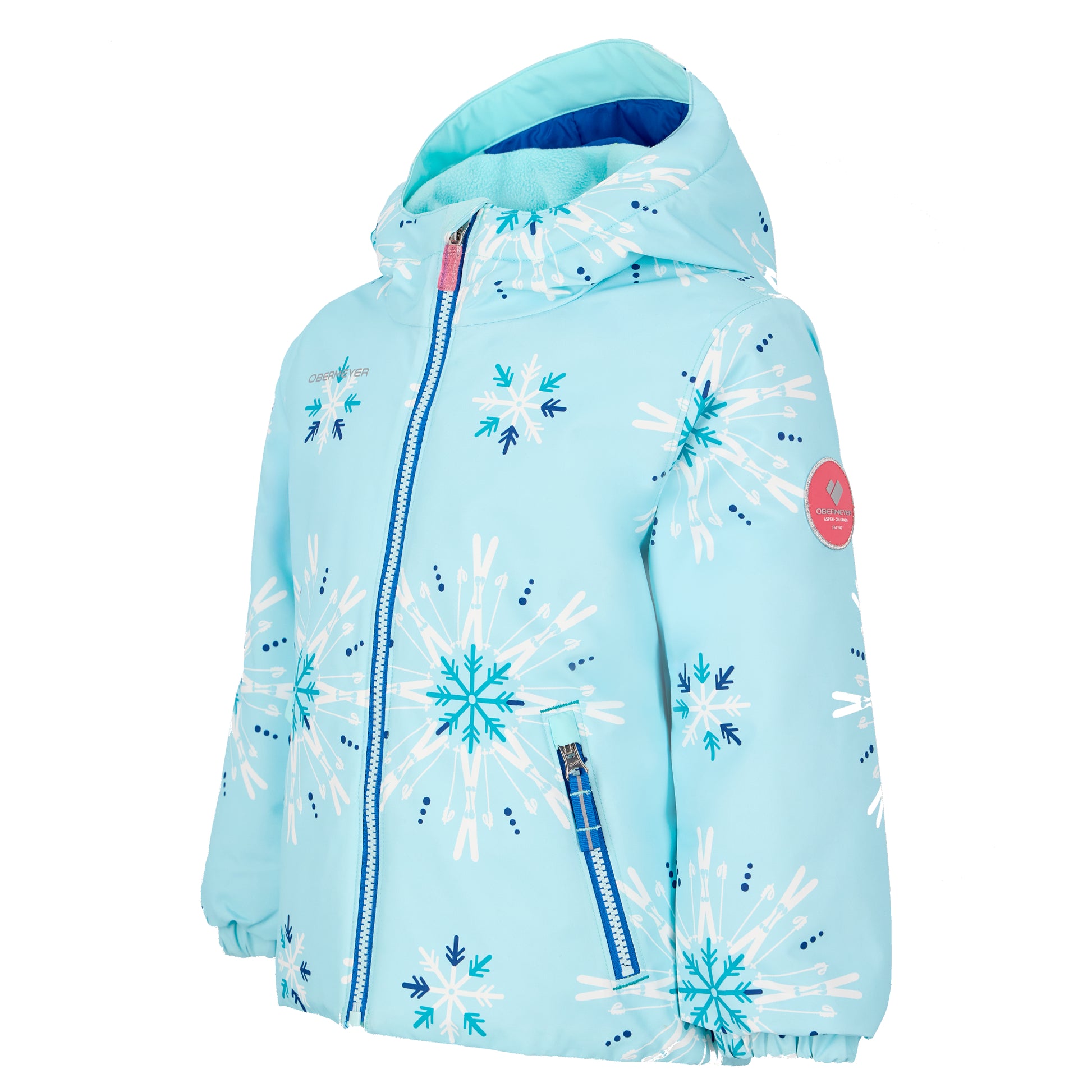 Obermeyer Ashor Kids’ Jacket 8 Skiflake Blue