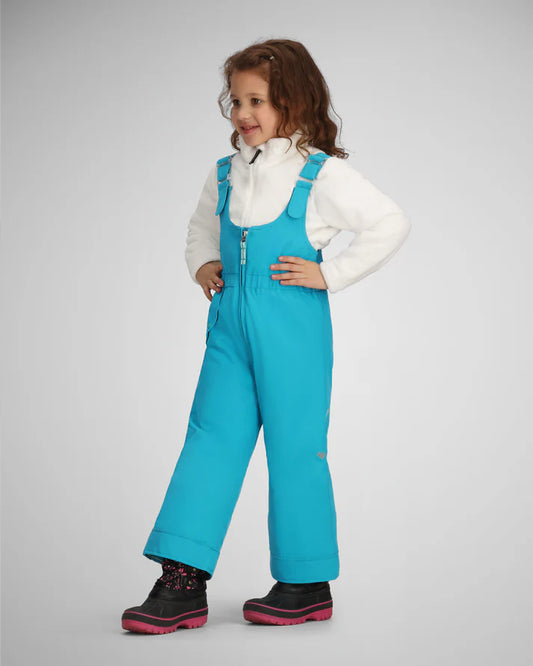 obermeyer snoveral kids’ bib pants-color-aegean blue