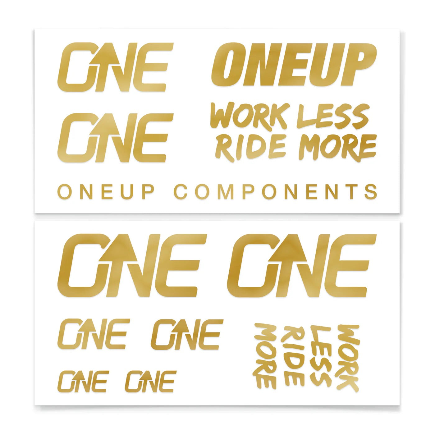 oneup components handlebar decal kit-color-gold
