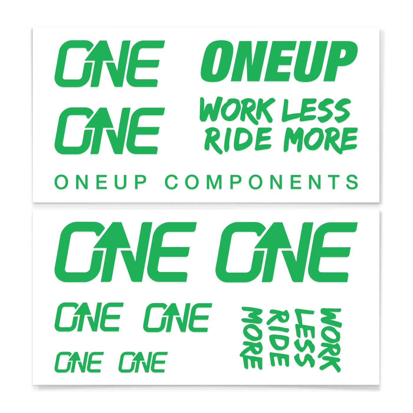 oneup components handlebar decal kit-color-green