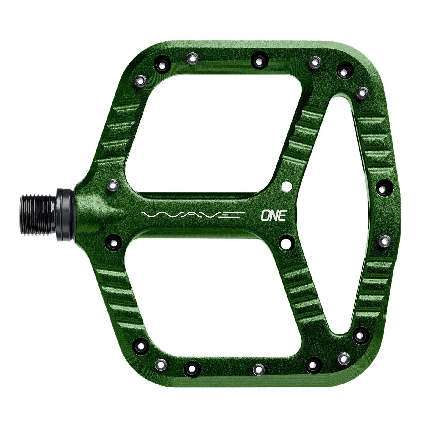 oneup components oneup components wave platform pedals-color-dark green-size-one size