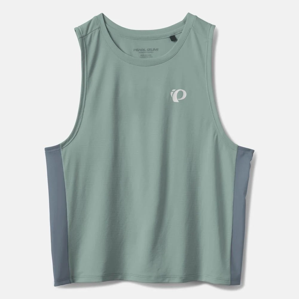 pearl izumi sugar air women’s tank-color-balsam green