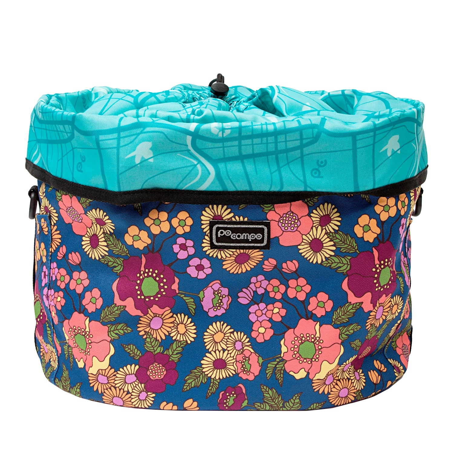 po campo pinellas dog-friendly bike basket-color-meadow