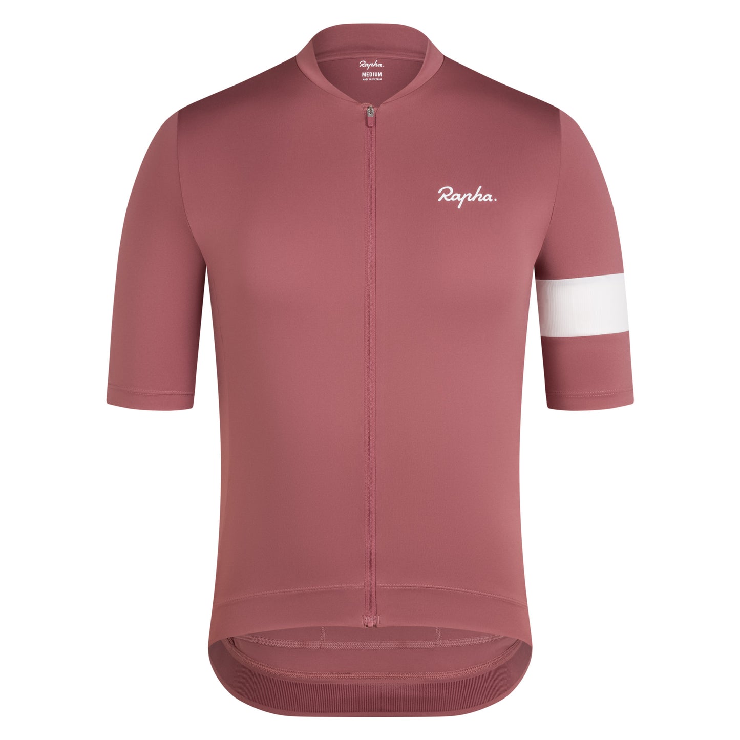 rapha core short sleeve men’s jersey-color-rose brown/white