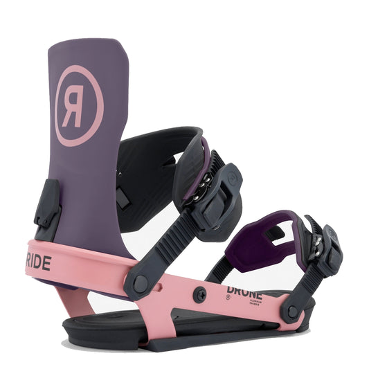 ride drone women's snowboard bindings-color-purple