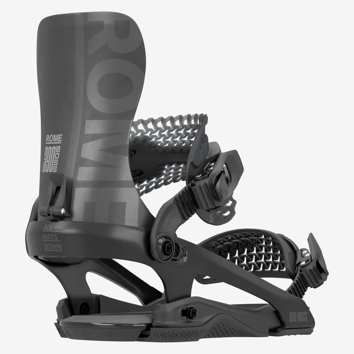 rome 390 boss fw men’s snowboard bindings-color-black