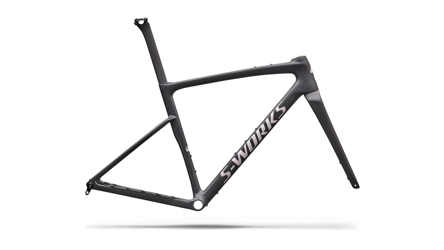 s-works crux 5 frameset-color-satin carbon/amethyst frost