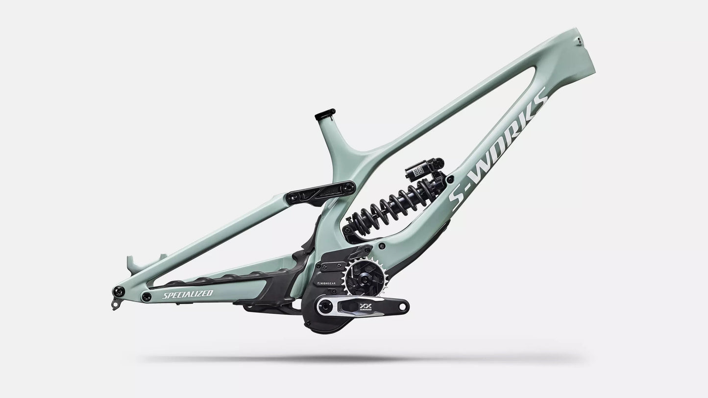 S-Works Demo 11 Frameset S3 Gloss Agave Grey/Metallic White Silver