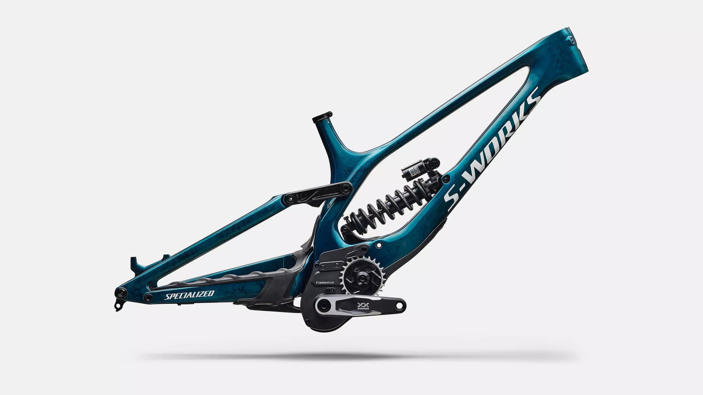 S-Works Demo 11 Frameset S3 Gloss Teal Tint Carbon/Smoke/White