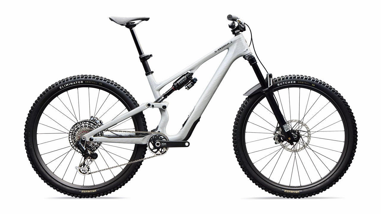 S-Works Stumpjumper 15 EVO Full Suspension Mountain Bike S1 Gloss Metallic White Silver