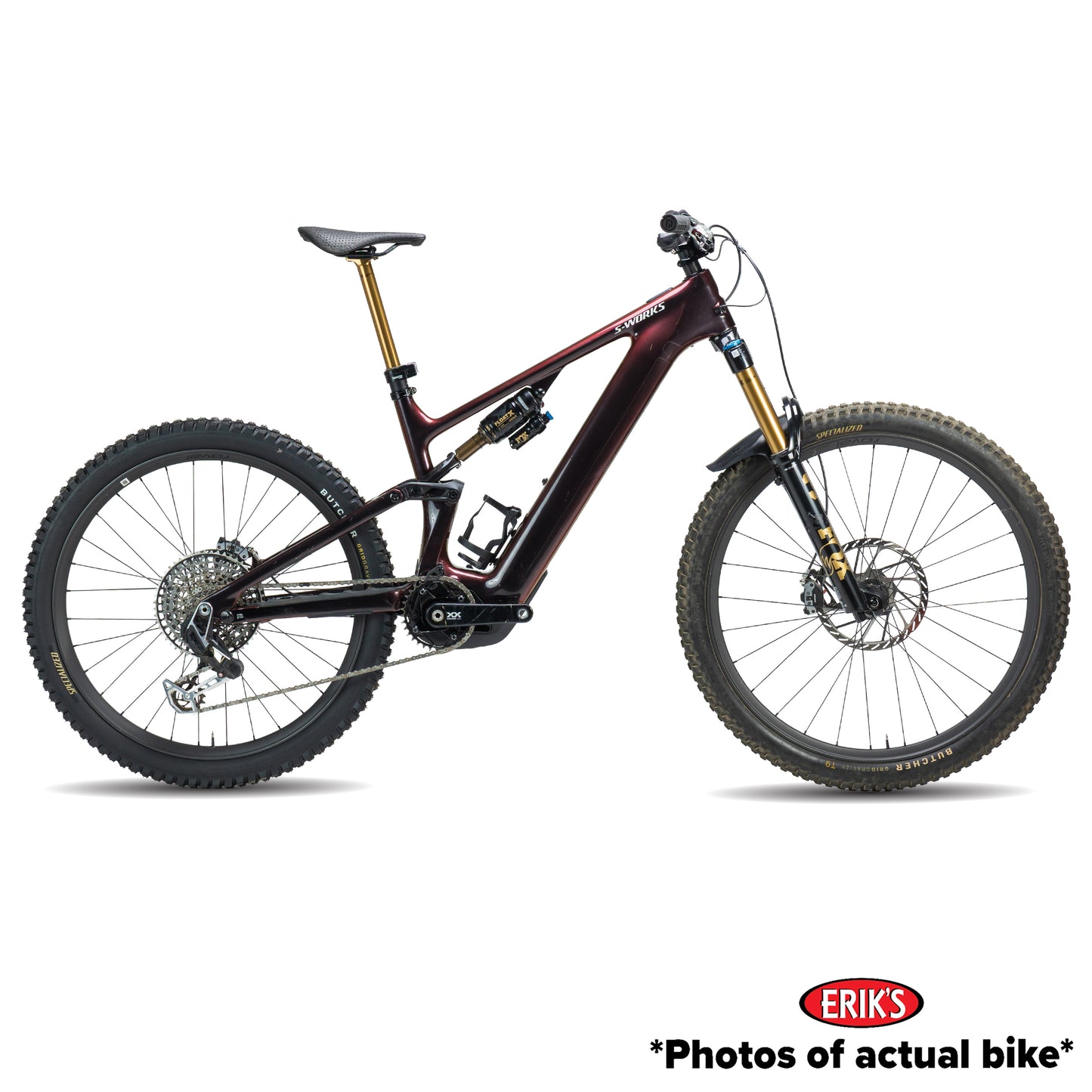 S-Works Used Turbo Levo 4 Electric Mountain Bike S4 Gloss Red Pearl/Black/Metallic White Silver