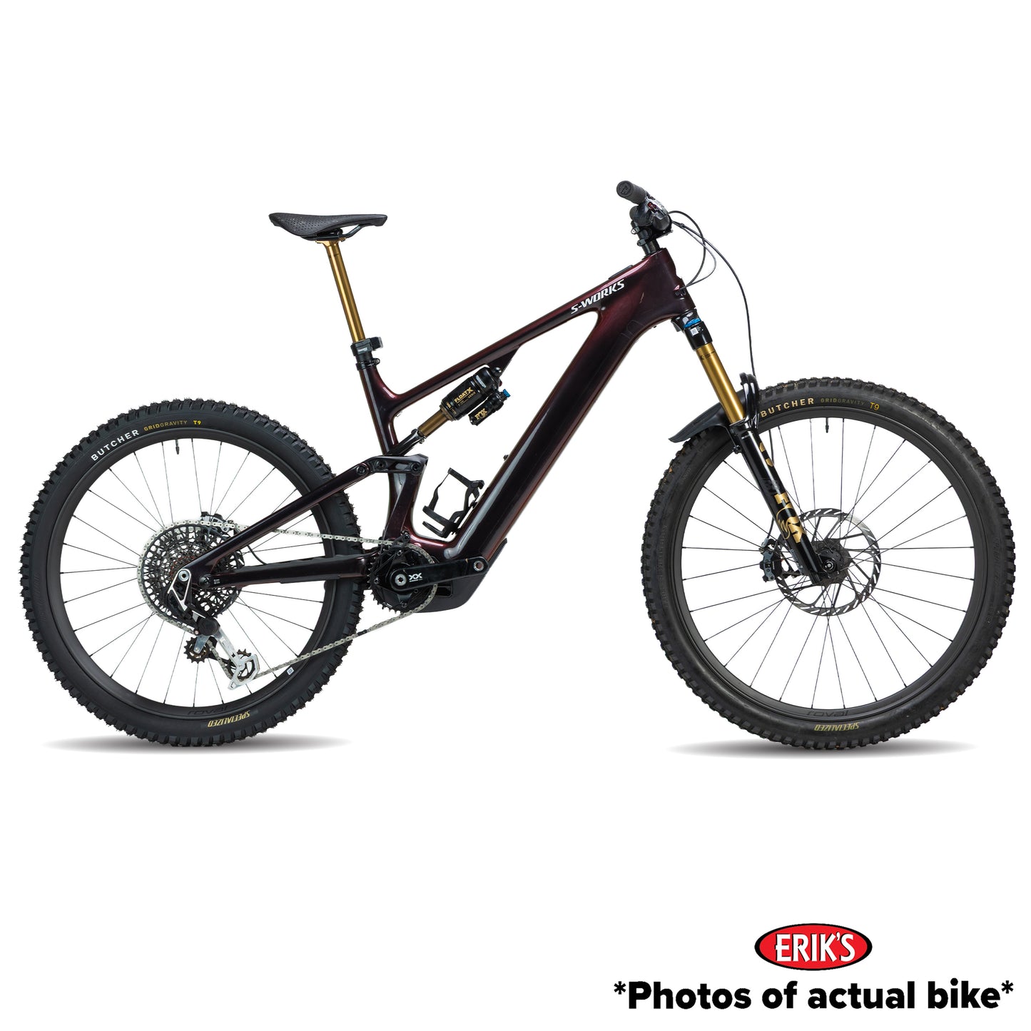 S-Works Used Turbo Levo 4 Electric Mountain Bike S5 Gloss Red Pearl/Black/Metallic White Silver