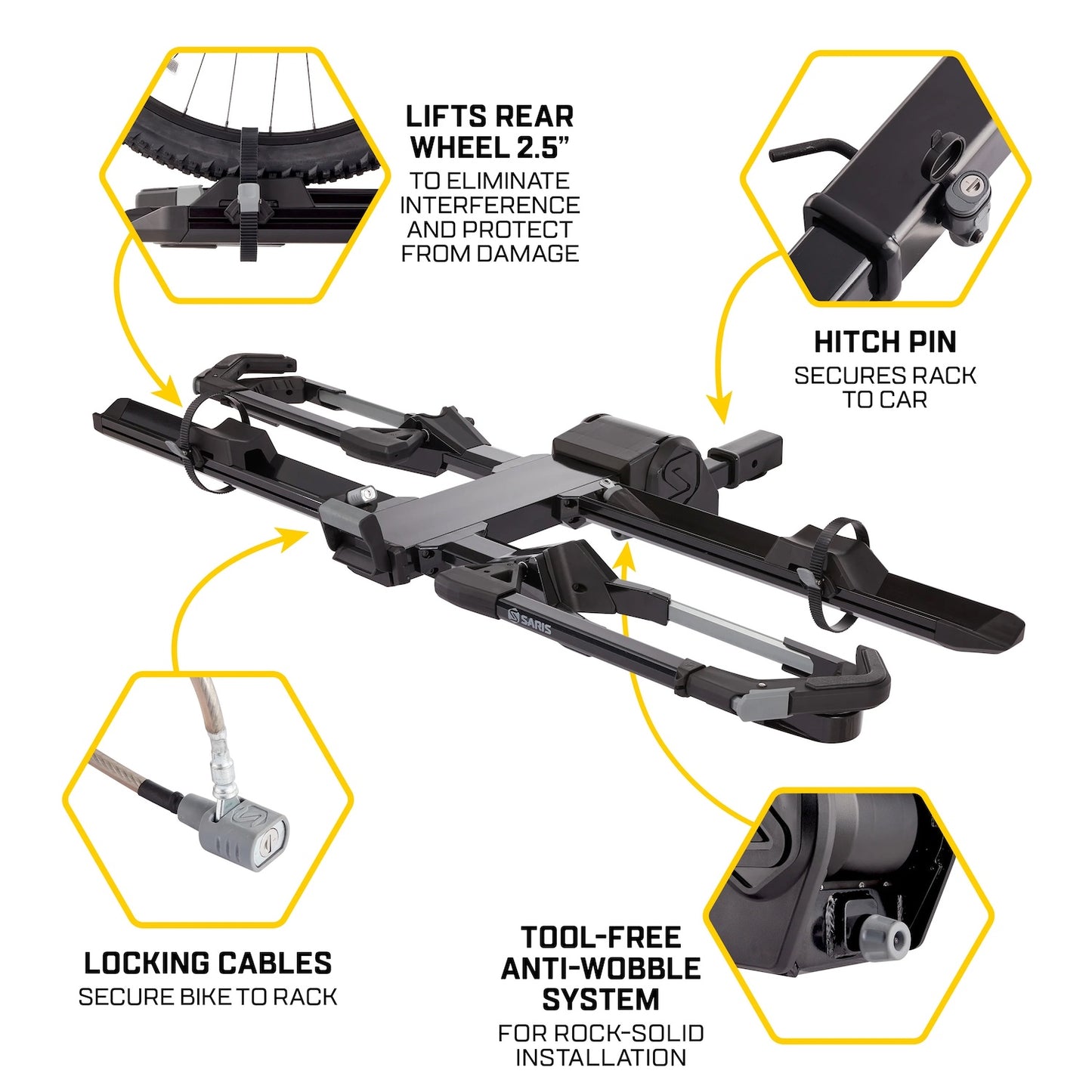 saris edge 2-bike hitch rack