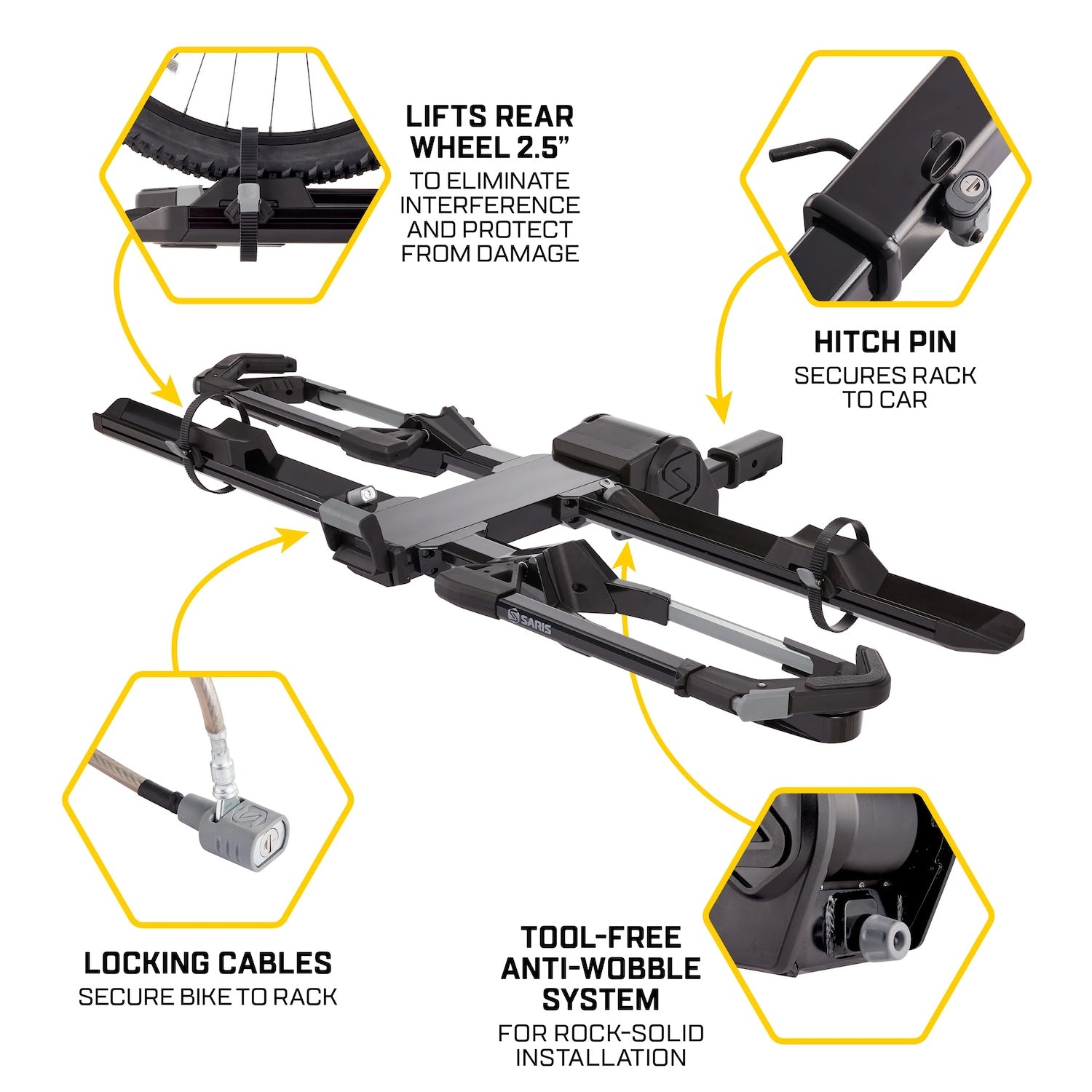saris edge 2-bike hitch rack