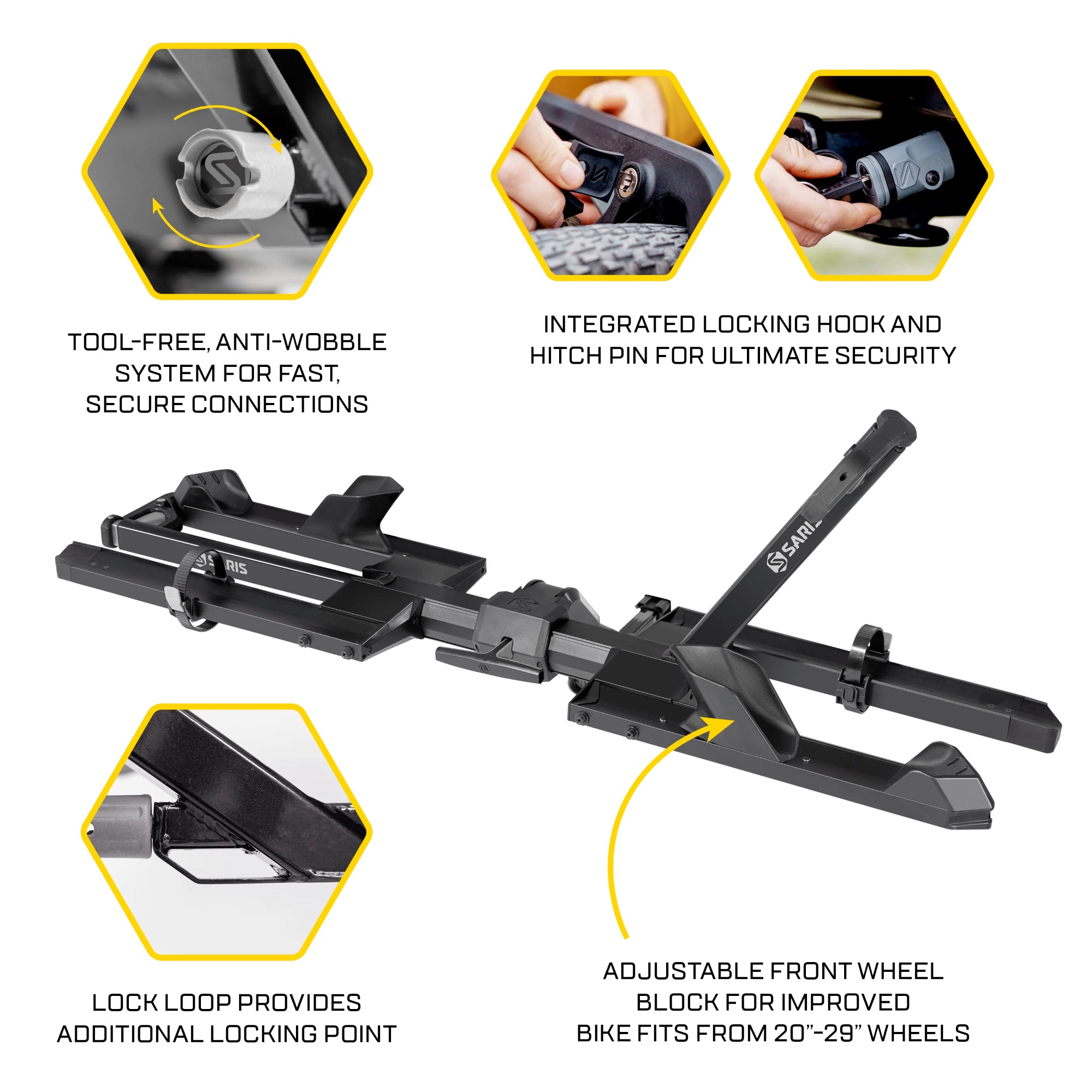 Saris SUPERCLAMP G4 2 BIKE CAR RACK | 2-Bike Hitch Racks | ERIK'S