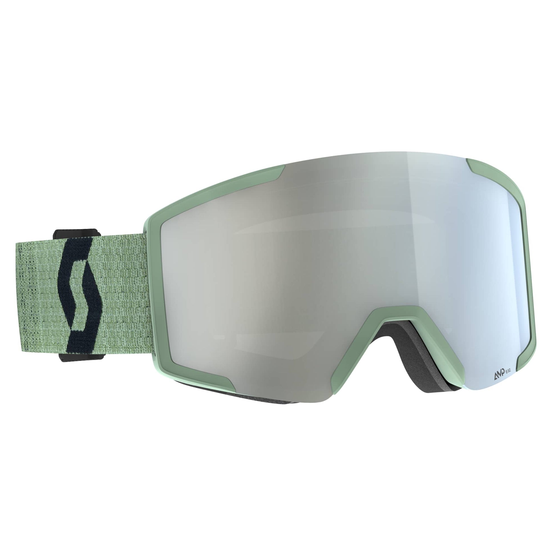 Scott Shield Light Sensitive Goggles All Soft Green Amp White Chrome S2