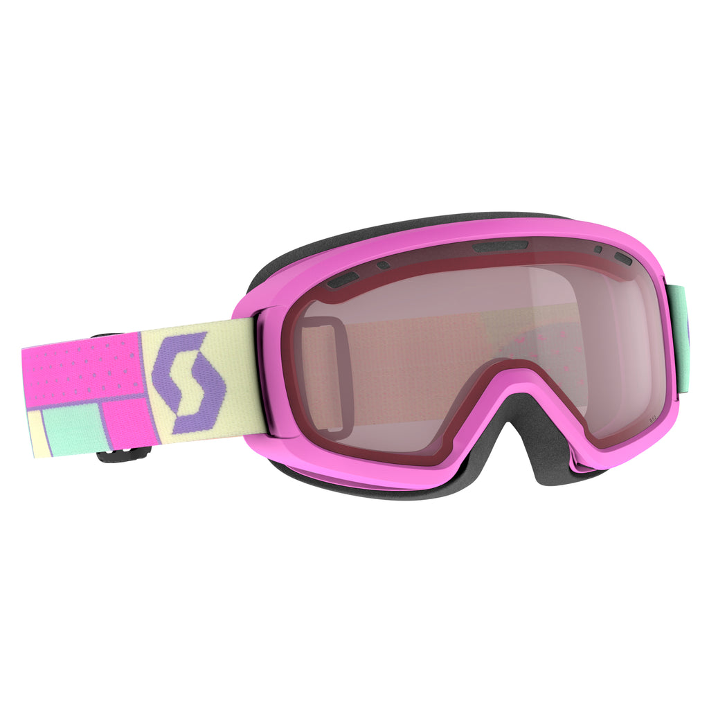 youth ski goggles Scott Witty Kids Goggles Neon Pink enhancer S2