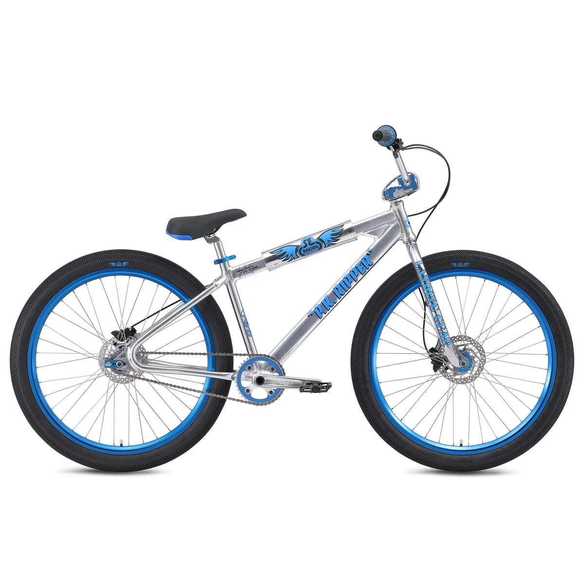 se bikes pk ripper looptail 27.5 inch bmx bike-color-high polish silver