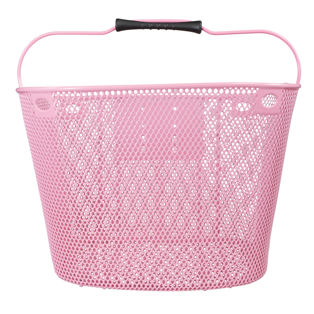serfas metal front basket w/mesh bag-color-pnk