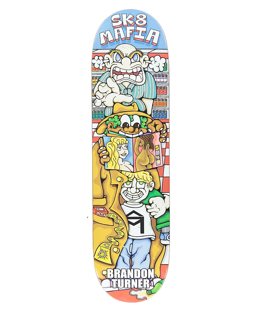 sk8 mafia yochill skateboard deck-color-turner
