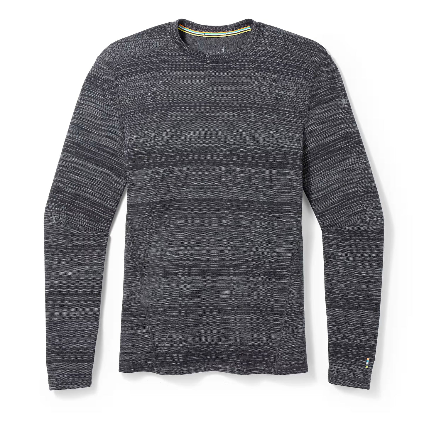 smartwool men's classic thermal merino base layer crew-color-black color shift