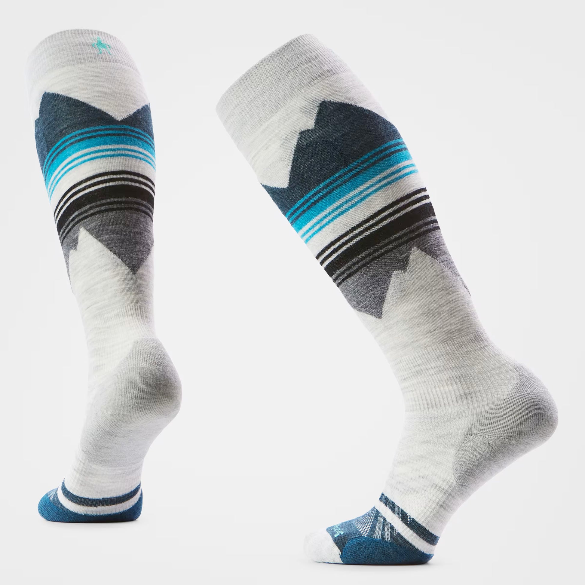 smartwool targeted cushion pattern over the calf women’s socks-color-ash