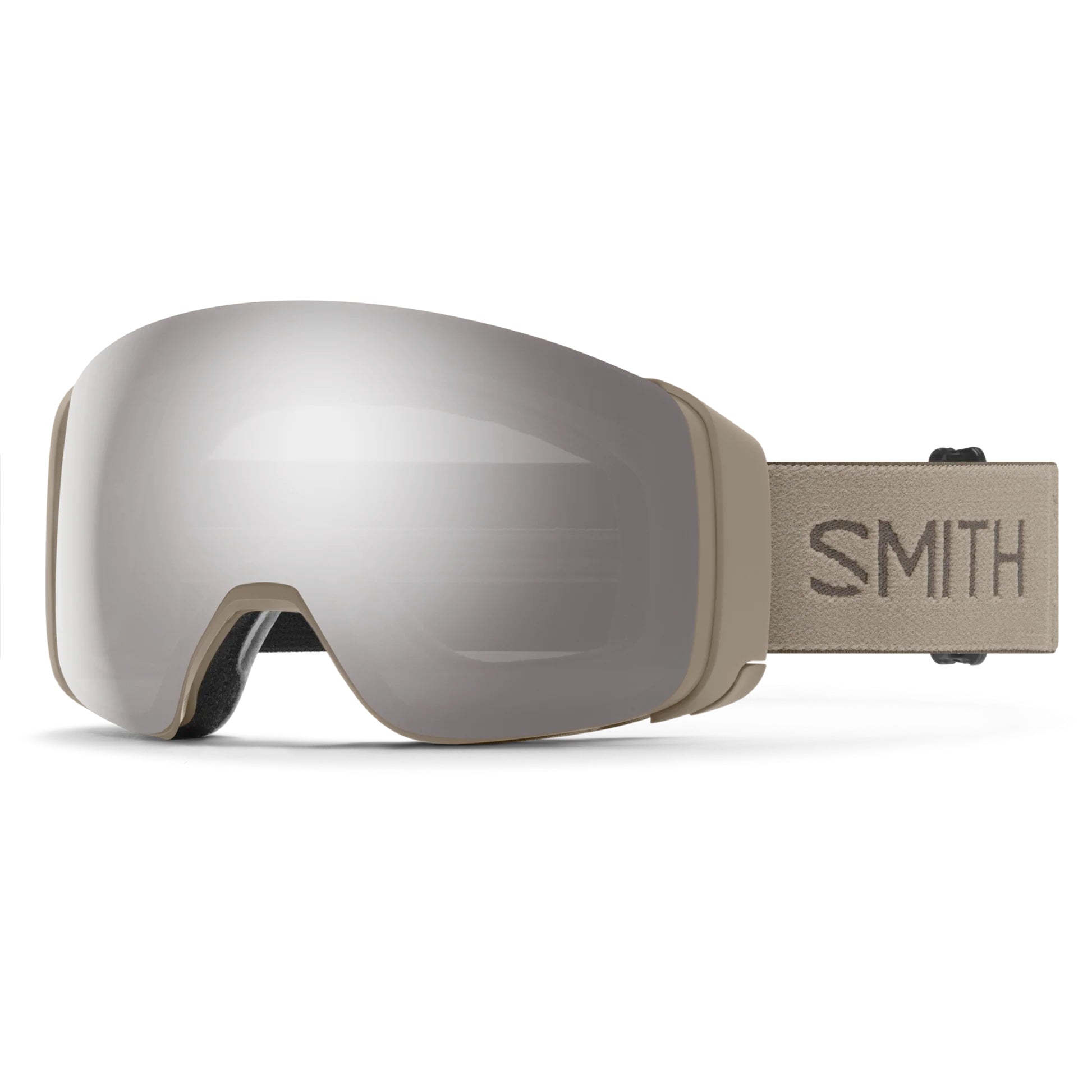 smith white goggles Smith 4D MAG Bandit ChromaPop Sun Platinum Mirror Goggles