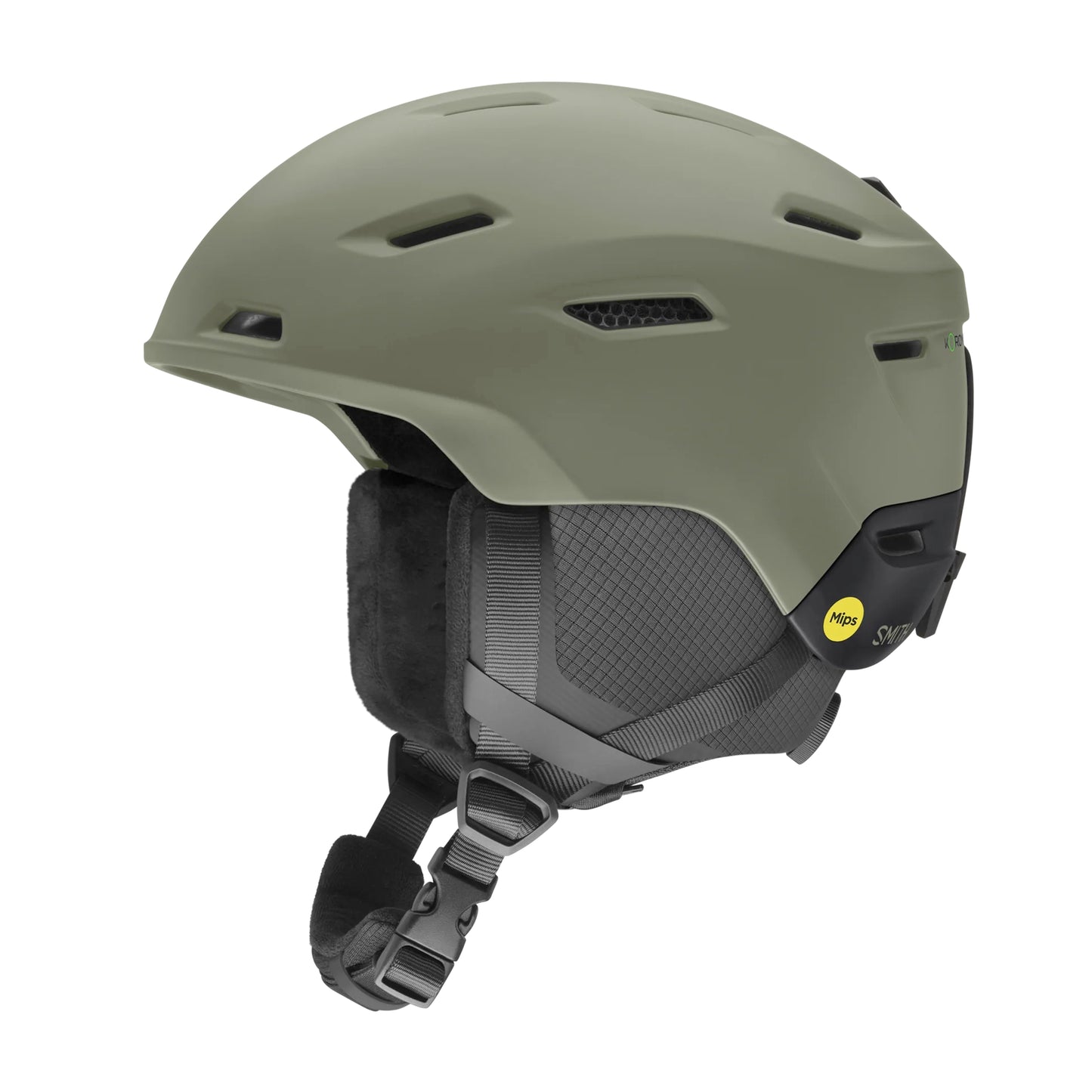 smith descend mips helmet-color-matte fatigue green / black