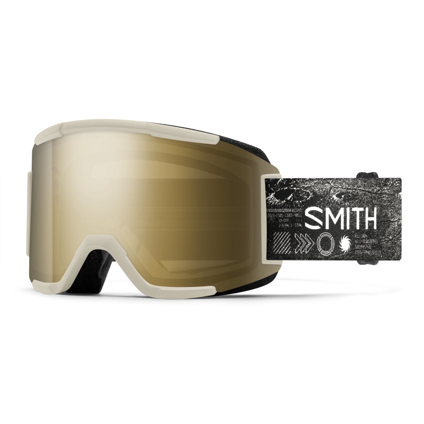 smith squad goggle-color-chalk space invader | chromapop sun black gold mirror