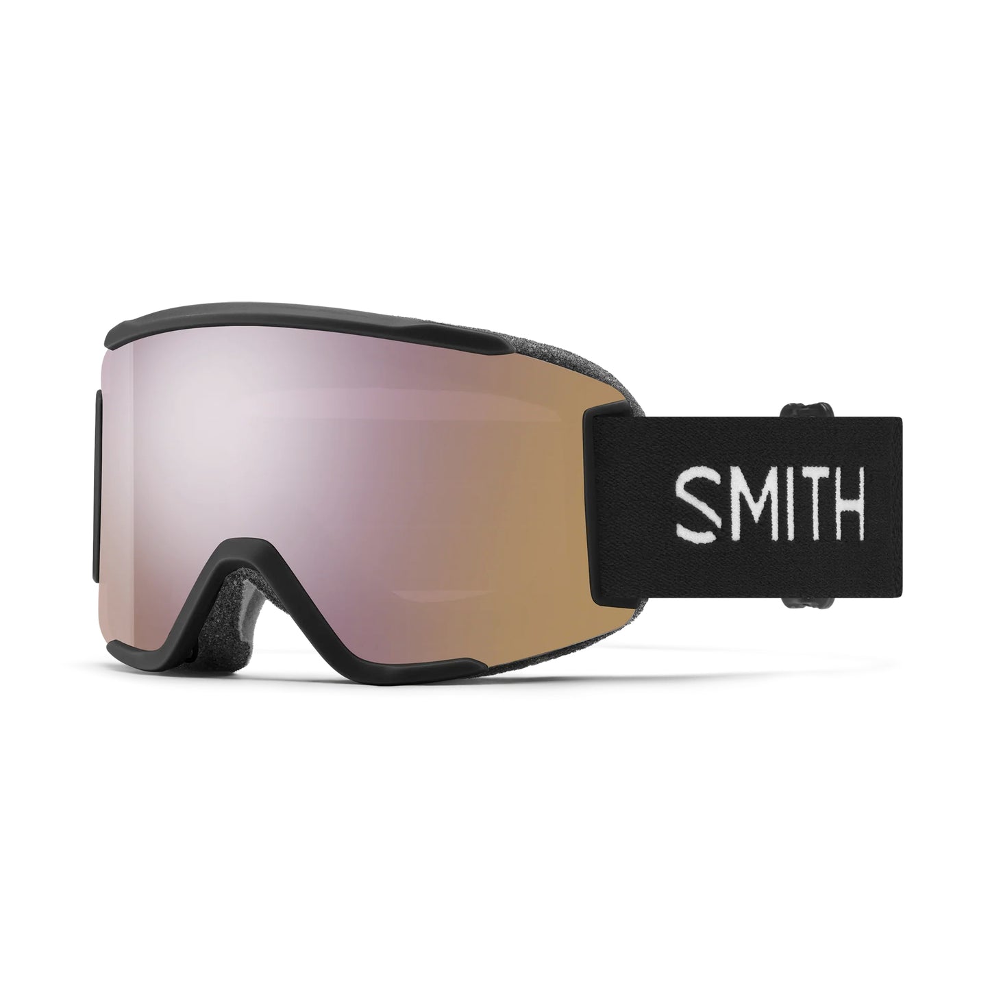 smith squad s goggle-color-black | chromapop everyday rose gold mirror