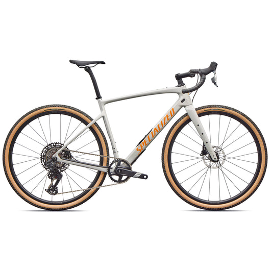 specialized 2026 diverge 4 comp carbon road bike-color-dolomite metallic/orange zest