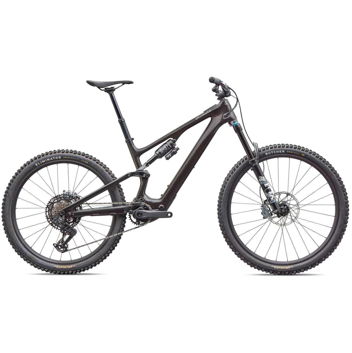 specialized levo sl 2 comp electric mountain bike-color-metallic obsidian / shadow silver