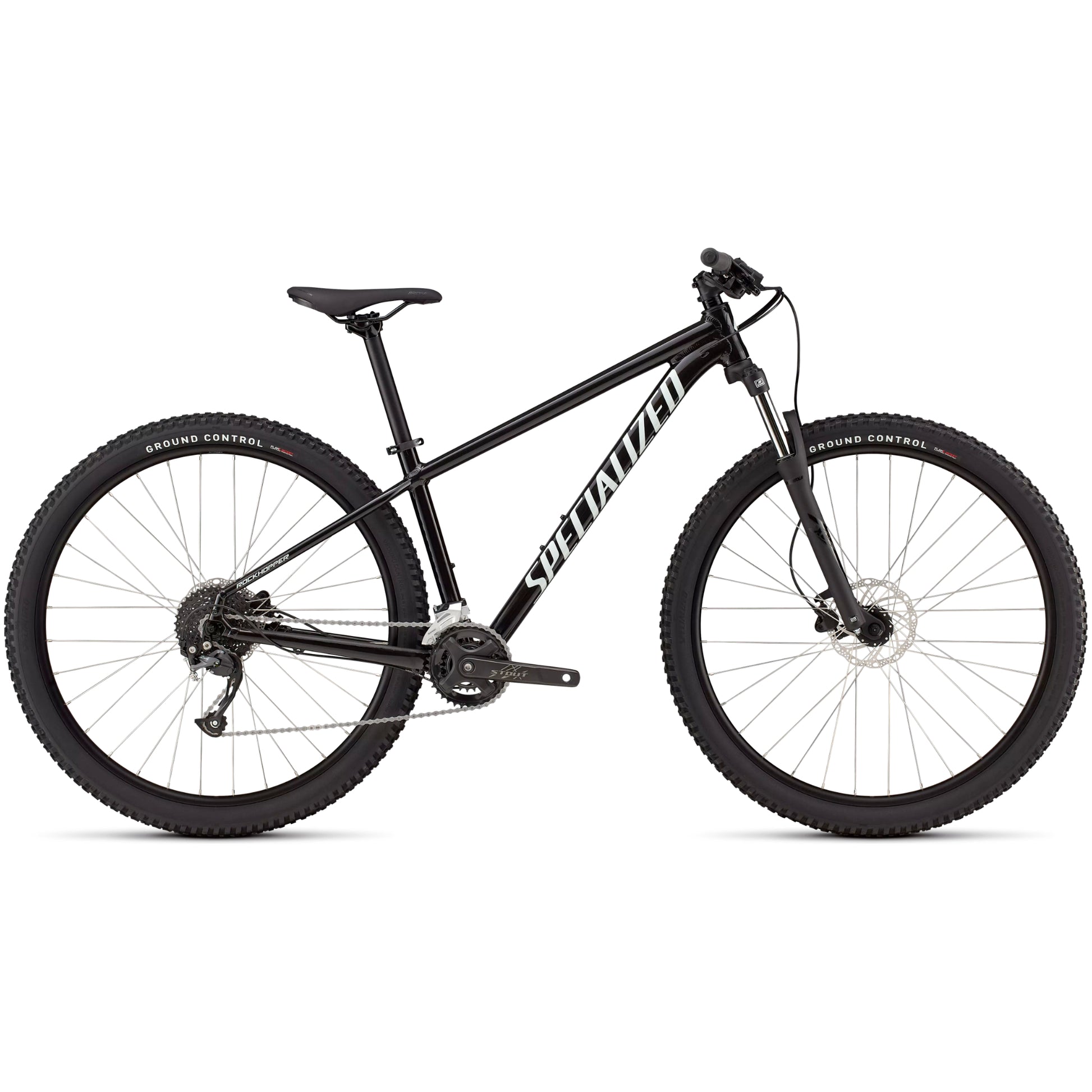 specialized 2026 rockhopper hardtail mountain bike-color-obsidian/dune white