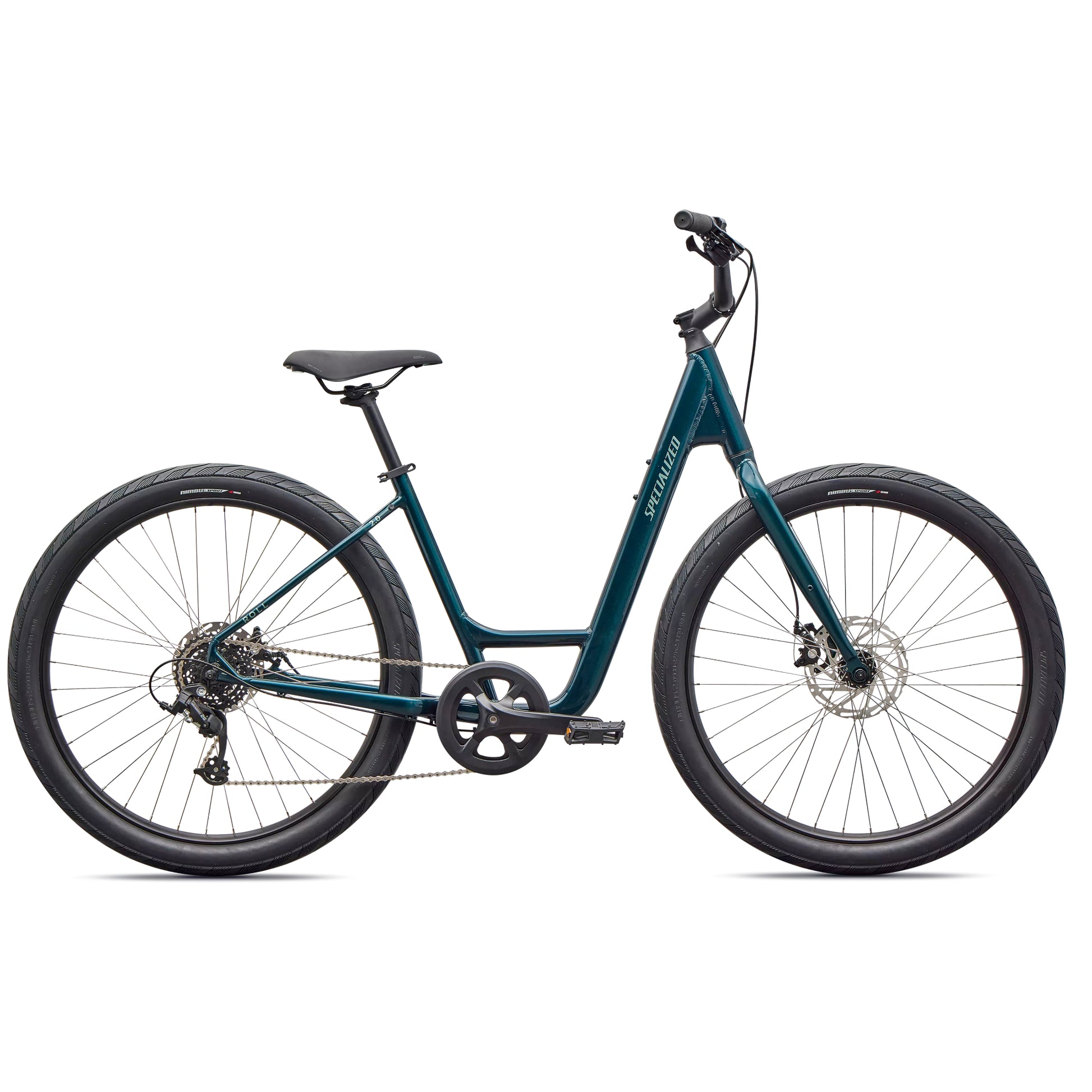 low gear on bike Specialized Roll 2.0 Low Entry, Gloss Emerald Metallic / Fjord Metallic L