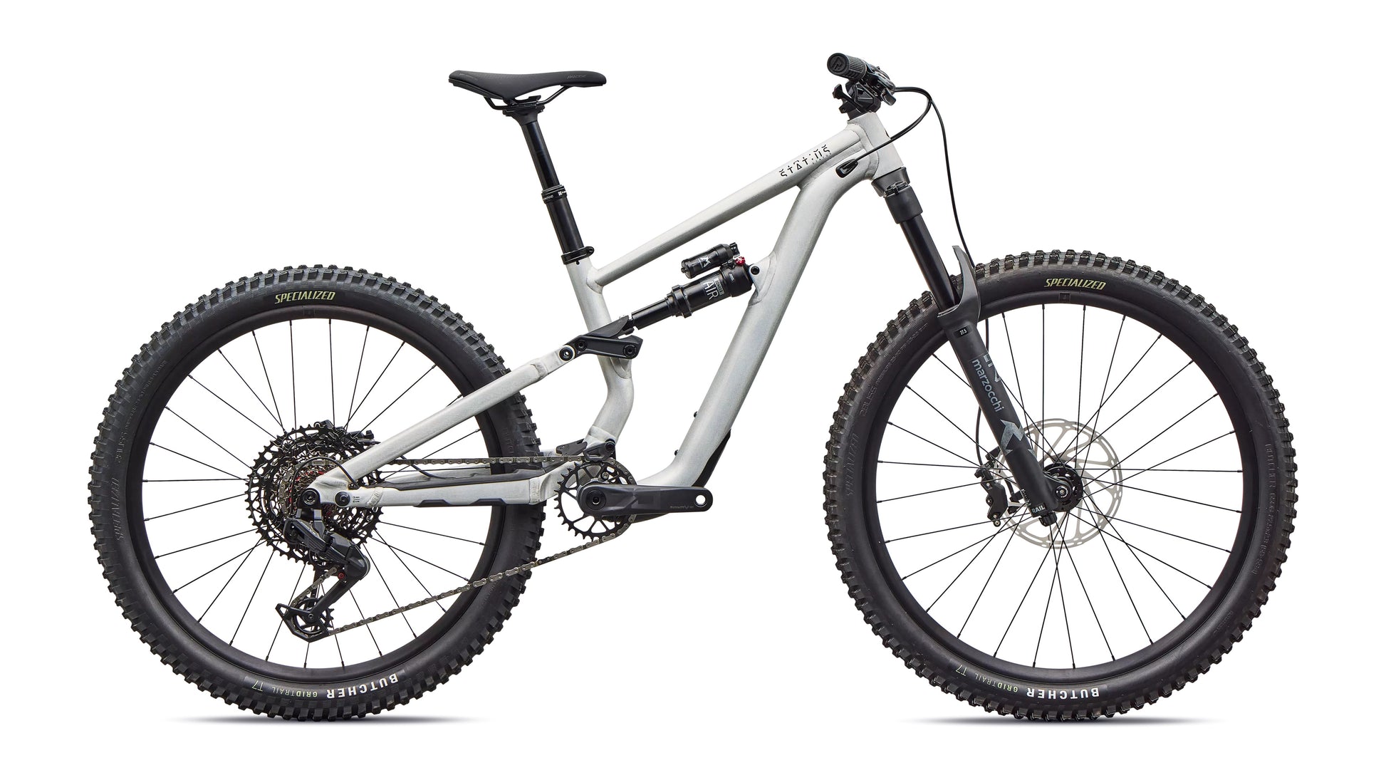 Specialized Status 2 140 Zero Full Suspension Mountain Bike S0 Satin Aluminum/Obsidian