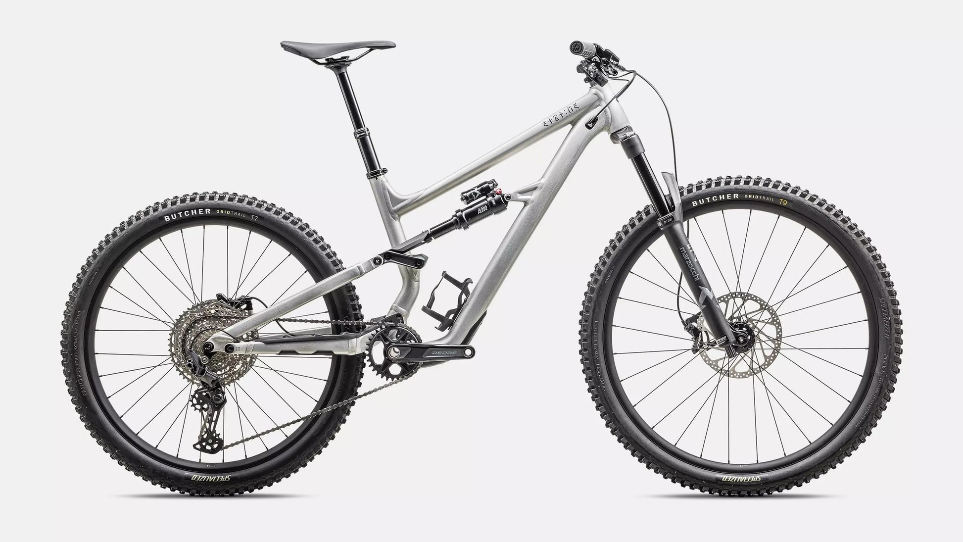 specialized status 2 140-color-satin aluminum / obsidian