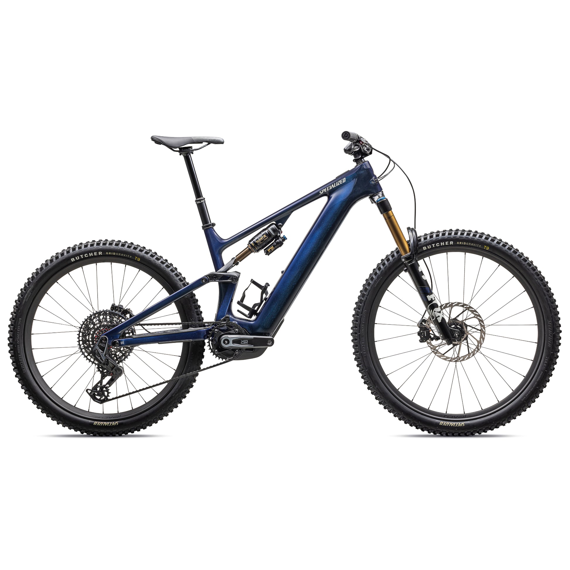 specialized 2025 turbo levo pro electric mountain bike-color-gloss blue onyx / dark navy / birch