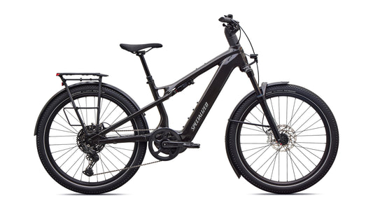 Specialized Turbo Vado 3 X 4.0 Full Suspension Electric Bike Xl Gloss Obsidian / Satin Silver Dust Frost